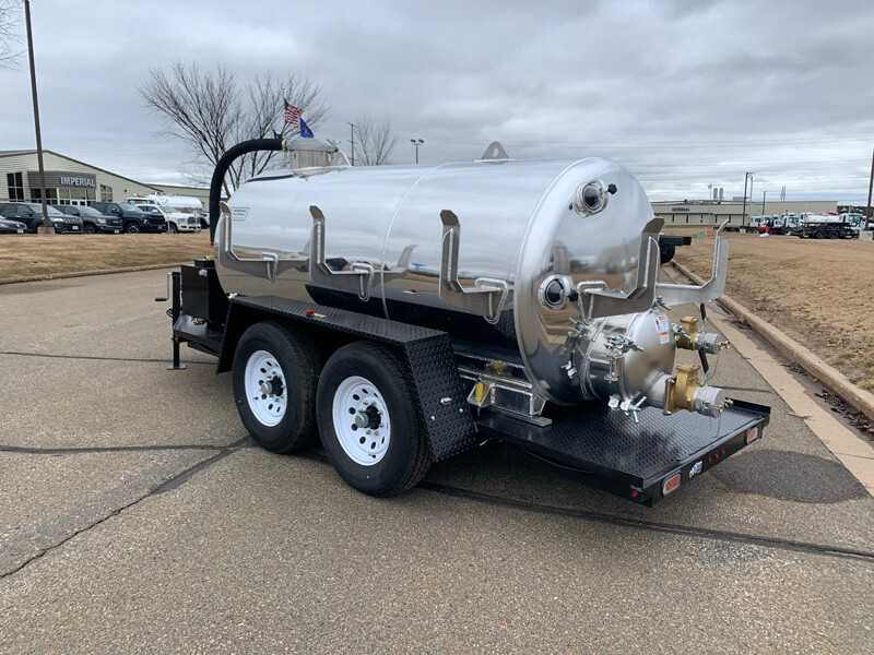 1000Gallon Aluminum Trailer Unit Septic Truck Center Vacuum Trucks